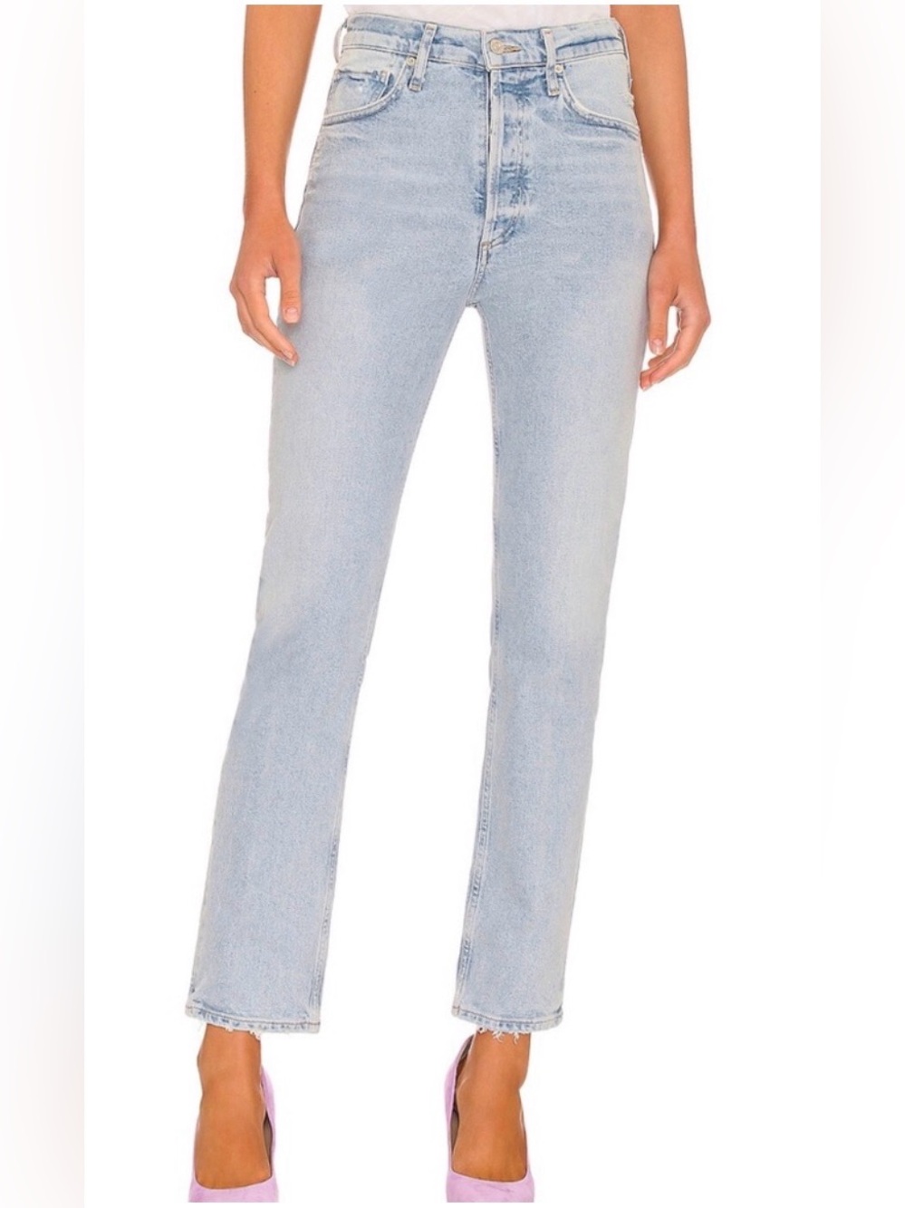 Citizens Of Humanity Light Blue Straight Leg Jeans